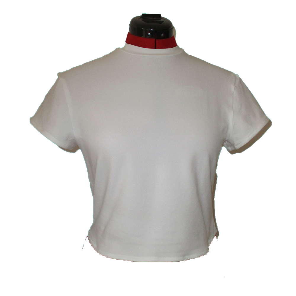 Baby Look - Camiseta de Algodão orgânico com lycra sem estampa