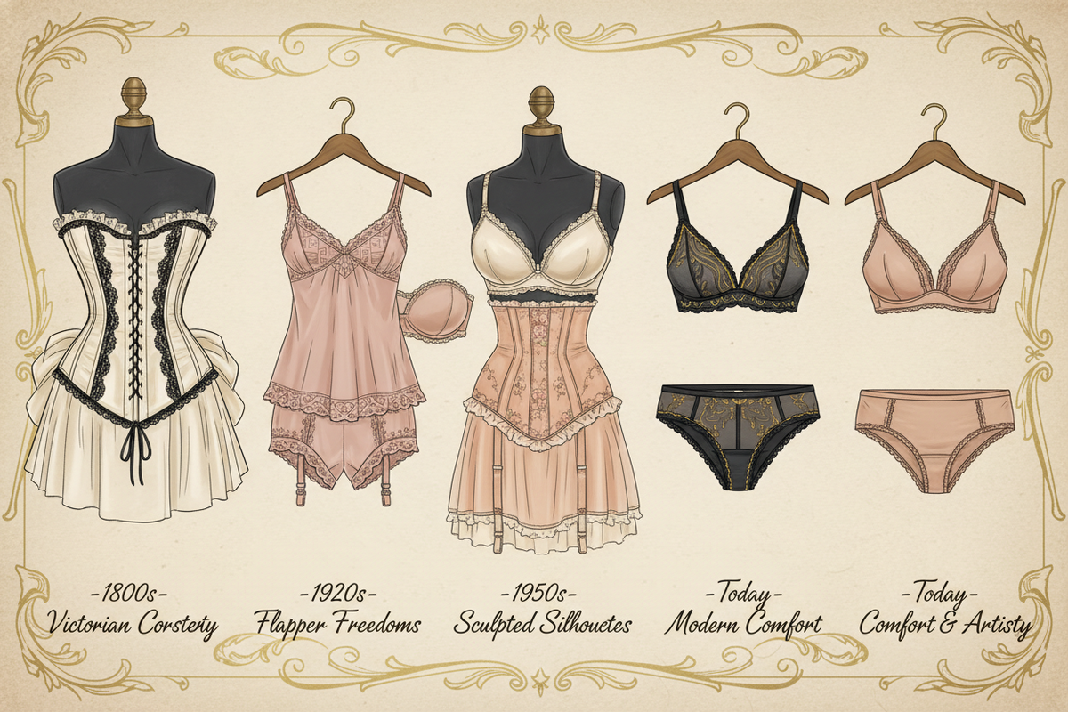 A roupa íntima contemporânea. - Uma história de Silhouetas!
