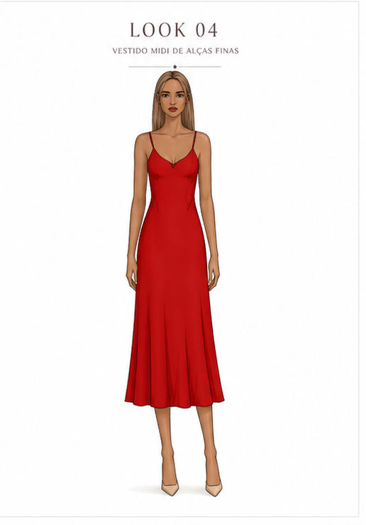 Vestido Carmim