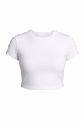 Camiseta Branca Básica | Algodão Orgânico com Lycra | Tee Atelier