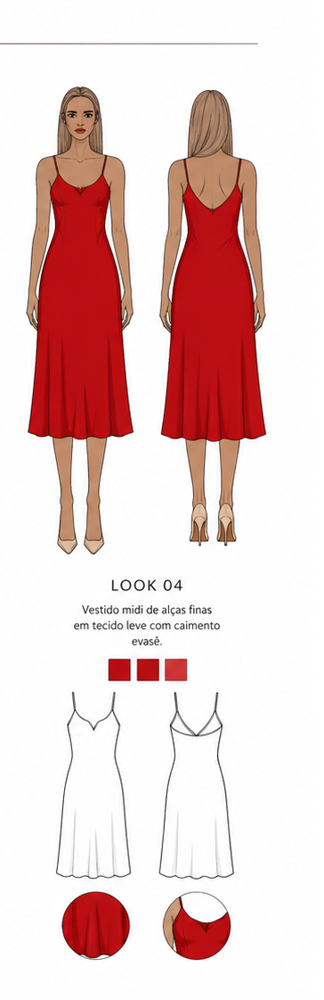 Vestido Carmim
