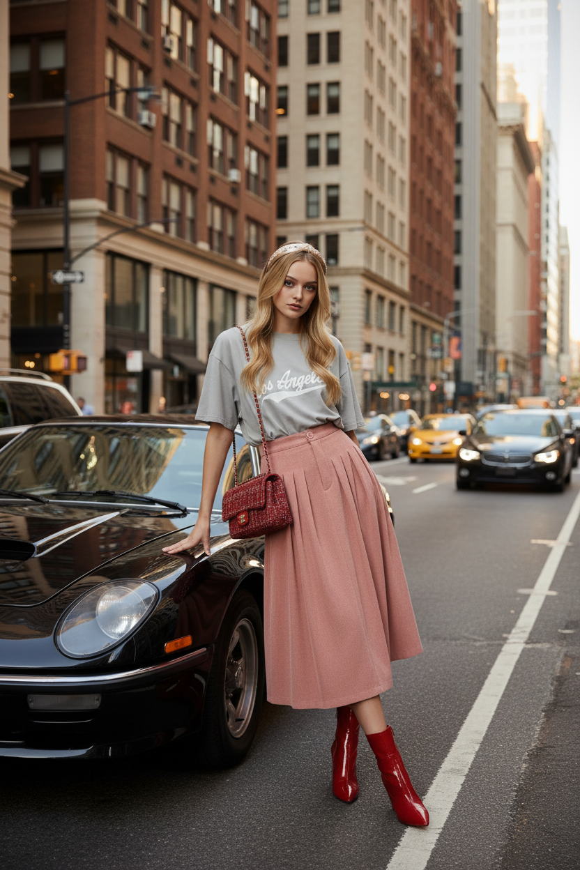 Look 2 – Cenário Urbano com Carro